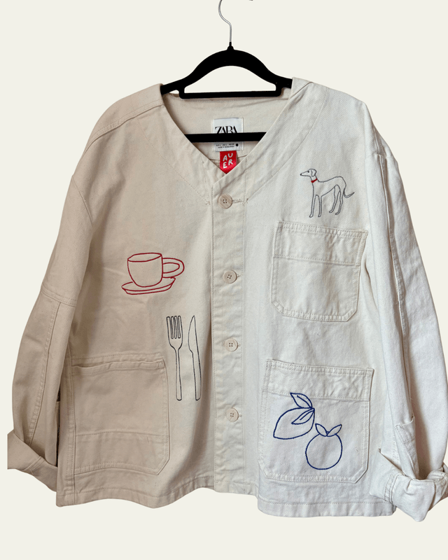 Custom embroidered jacket