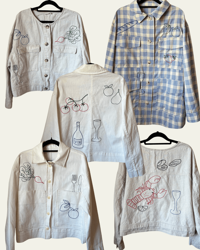 Custom embroidered jacket